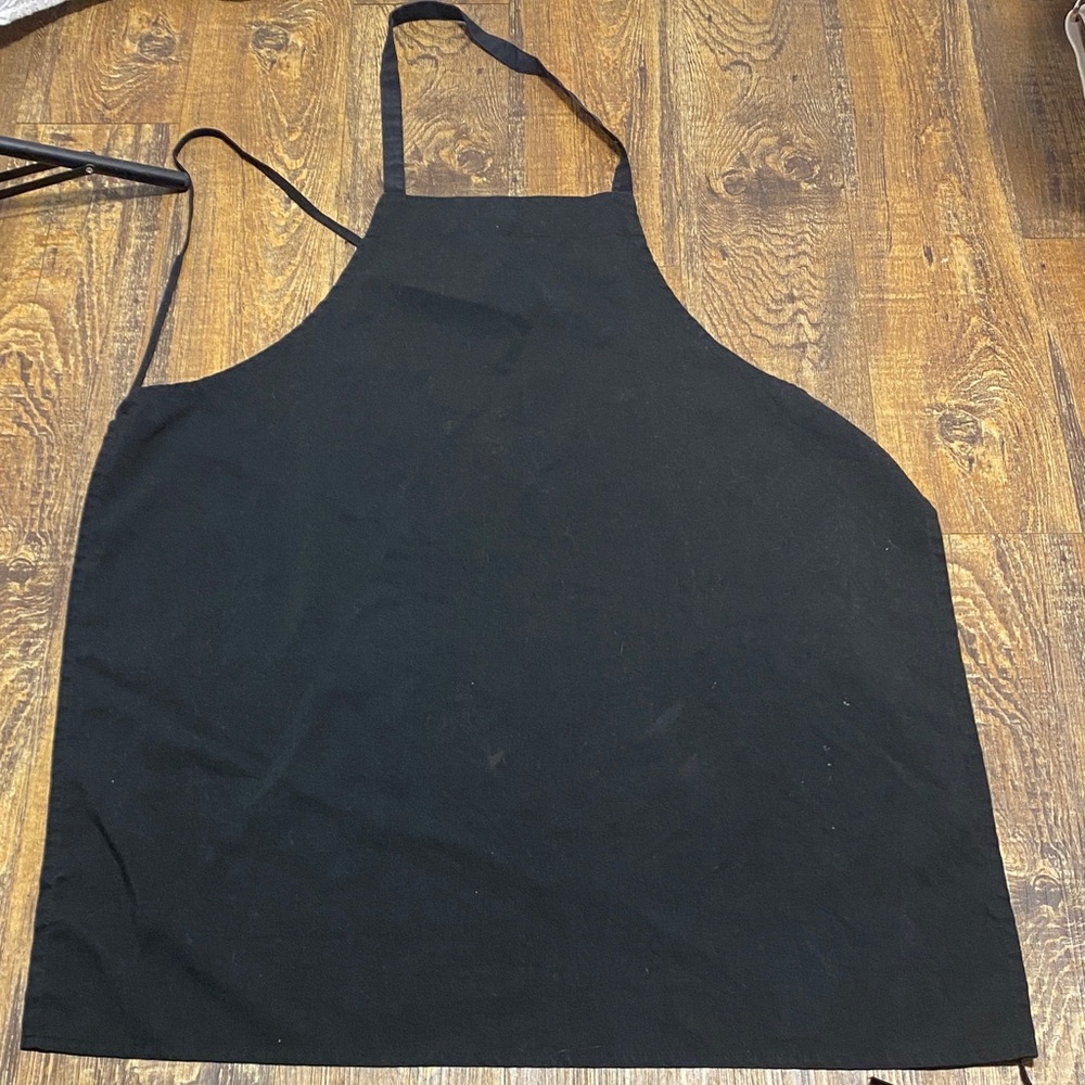 Bundle of 5 Classic Black Kitchen Aprons cooking kitchen wear basic‎